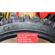 Golden Star Goldenstar 70/100-19 Sert Hard Ön Lastik XF57. Enduro Cross. Kuba Black Cat Ön Lastik. Stok Kodu 1024