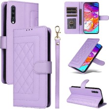 YH Mall Samsung Galaxy A70 Basit Iş Deri Kılıf Için Flip Case Darbeye (Yurt Dışından)