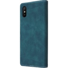 YH Mall Xiaomi Redmi 9A Için Flip Case Deri Kılıf Darbeye Cüzdan Basit Flip (Yurt Dışından)