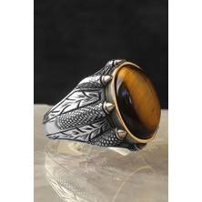 Ksr Moda Ksrmoda Kaplangözü Taşlı 925 Ayar Erkek Gümüş Yüzük