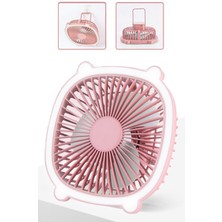 Zsykd Şarjlı Masa Fanı Okuma Led'li Pembe (Yurt Dışından)