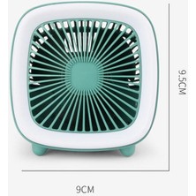 Zsykd USB Şarj Edilebilir Masaüstü Fanı Çok Fonksiyonlu El Cep Fanı (Yeşil) Yeşil (Yurt Dışından)