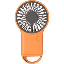 Zsykd Handhd Katlanabilir USB Şarj Edilebilir Mini Sessiz Fan Turuncu (Yurt Dışından)