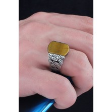 Ksr Moda Ksrmoda Kaplangözü Taşlı 925 Ayar Gümüş Erkek Yüzük