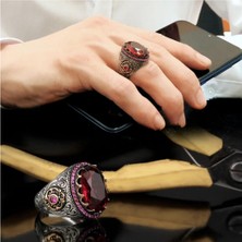 Ksr Moda Topaz Taşlı 925 Ayar Gümüş Yüzük