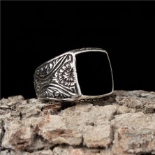 Ksr Moda Kalem Işçilikli 925 Ayar Gümüş Yüzük