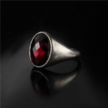 Ksr Moda Zirkon Taşlı Eskitme Model 925 Ayar Gümüş Yüzük