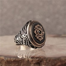 Ksr Moda Oniks Taşlı 925 Ayar Gümüş Yüzük