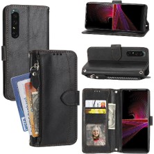 YH Mall Sony Xperia 1 V Pu Deri Manyetik Kapatma Kayış Kartı Için Flip Case (Yurt Dışından)