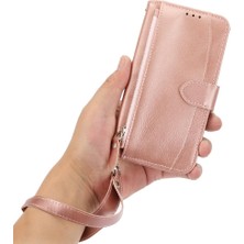 YH Mall Huawei Mate 50 Için Flip Case Pu Deri Kayış Kickstand Manyetik Kapatma (Yurt Dışından)