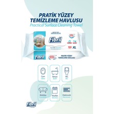 Fibril Pratik Yüzey Temizlik Havlusu Beyaz Sirkeli Sabun Kokulu 2 x 100 (Toplam 200 Yaprak)