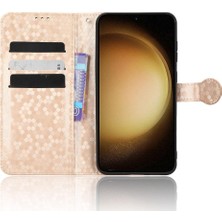 YH Mall Samsung Galaxy S23 5g Için Geometrik Desen Deri Cüzdan Kapak (Yurt Dışından)