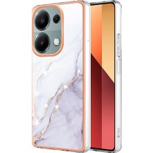 YH Mall Xiaomi Poco M6 Pro 4g Koruma Için Kılıf Ince Tpu Mermer Desen Yumuşak (Yurt Dışından)