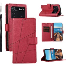 YH Mall Xiaomi Poco M4 Pro Darbeye Üç Kart Yuvaları Şok Için Flip Case (Yurt Dışından)