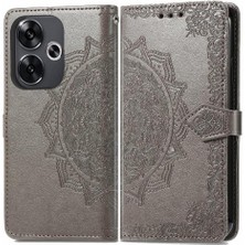 YH Mall Xiaomi Poco F6 Deri Kılıf Için Flip Case Zarif Desen Kapak Çevirin (Yurt Dışından)