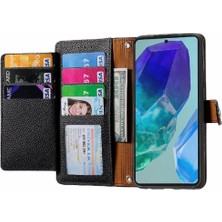 YH Mall Samsung Galaxy M55 Fermuar Aşk Deri Kılıf Cüzdan Için Flip Case (Yurt Dışından)