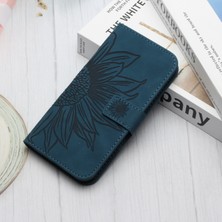 YH Mall Huawei P20 ile Uyumlu Kabartmalı Ayçiçeği Cüzdanlı Uzun Çıkarılabilir Askılı ve Manyetik Kart Tutuculu Telefon Kılıfı (Yurt Dışından)