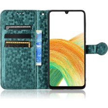 YH Mall Samsung Galaxy A33 5g Için Geometrik Desen Deri Cüzdan Kapak (Yurt Dışından)