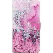 YH Mall Samsung Galaxy A60 Mermer Desen Pu Deri Cüzdan Kart Için Flip Case (Yurt Dışından)