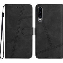 Bdt Shop Huawei P30 Tam Koruma Bilek Kayışı Için Flip Case Kart Yuvaları Tutucu Pu (Yurt Dışından)