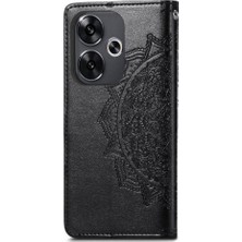 Bdt Shop Xiaomi Poco F6 Deri Kılıf Için Flip Case Zarif Desen Kapak Çevirin (Yurt Dışından)