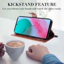 YH Mall Samsung Galaxy M54 Flip Kickstand Için Kılıf Kart Yuvası Standı ile Darbeye (Yurt Dışından)