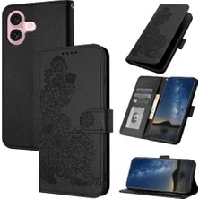 Bdt Shop IPhone 16 Için Flip Case Kart Yuvası Standı Pu Deri ile Folio Kitap Çevirin (Yurt Dışından)