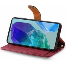 Bdt Shop Samsung Galaxy M55 Fermuar Aşk Deri Kılıf Cüzdan Için Flip Case (Yurt Dışından)