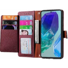 Bdt Shop Samsung Galaxy M55 Fermuar Aşk Deri Kılıf Cüzdan Için Flip Case (Yurt Dışından)