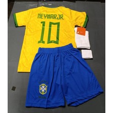 Cheecky Chic Brezilya 2023/24 Yeni Sezon Neymar Jr Çocuk Forması 4'lü Set Zyn