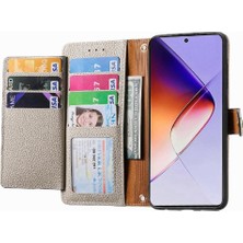 Bdt Shop Infinix Not 40 Fermuar Cüzdan Için Flip Case Darbeye Deri Kılıf Aşk (Yurt Dışından)