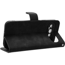 YH Mall Kart Tutucu Kickstand Deri Folio Flip ile Google Pixel 9 Pro Için Kılıf (Yurt Dışından)