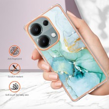 YH Mall Xiaomi Poco M6 Pro 4g Koruma Için Kılıf Ince Tpu Mermer Desen Yumuşak (Yurt Dışından)