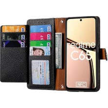 YH Mall Realme C65 Aşk Fermuar Cüzdan Deri Kılıf Için Flip Case Darbeye (Yurt Dışından)