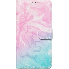 YH Mall Samsung Galaxy A60 Mermer Desen Pu Deri Cüzdan Kart Için Flip Case (Yurt Dışından)