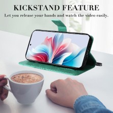 YH Mall Oppo Için Kılıf Oppo 11F 5g Manyetik Kapak Flip Kickstand Kart Yuvası ile Pu (Yurt Dışından)