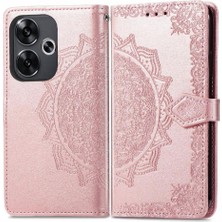 YH Mall Xiaomi Poco F6 Deri Kılıf Için Flip Case Zarif Desen Kapak Çevirin (Yurt Dışından)