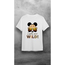 Elbiseciniz Beyaz Mickey %100 Pamuk Normal Kalıp Tshirt