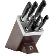 ZWILLING FOUR STAR BLOK BIÇAK SETİ KENDİNDEN BİLEMELİ