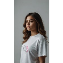 Baskiup Kadın Baskılı T-Shirt Kadın Tişört