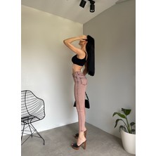 Aref Jeans Dar Paça Likralı Kadın Kot Pantolon
