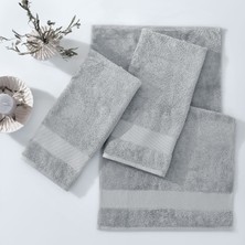 Yataş Essentials 3'lü El / Yüz / Baş Havlu Seti Gri - 50X90 cm