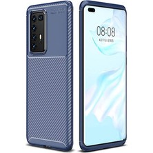 Techno Guru Huawei P40 Pro Gofret Desenli Ultra Koruma Sağlayan Negro Silikon Kılıf