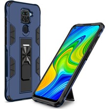 Techno Guru Redmi Note 9 Stantlı ve Tam Koruma Sağlayan Şık Volve Premium Sert Silikon Kılıf