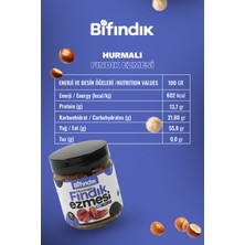 Bi Fındık Hurmalı Kahvaltılık Sürülebilir Doğal Fındık Ezmesi