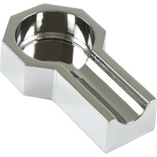Premium Quality Pq Gümüş Altıgen Metal Tekli Puro Küllüğü