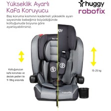 9-10 kg Siyah Robofix 9-36 kg Isofixli Katlanabilir Oto Koltuğu  2 Yıl 9 - 36 kg Siyah