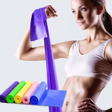 GongtuShop Pembe Tarzı Pilates Elastik Direnç Bandı Spor Kauçuk Fitness Bandı Elastik Spor Yoga Germe Bandı (Yurt Dışından)