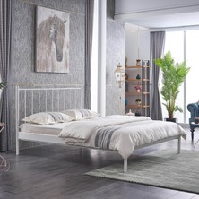 Unimet Falez-St Çift Kişilik Metal Karyola - Beyaz