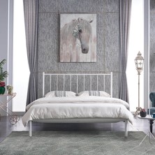 Unimet Falez-St Çift Kişilik Metal Karyola - Beyaz